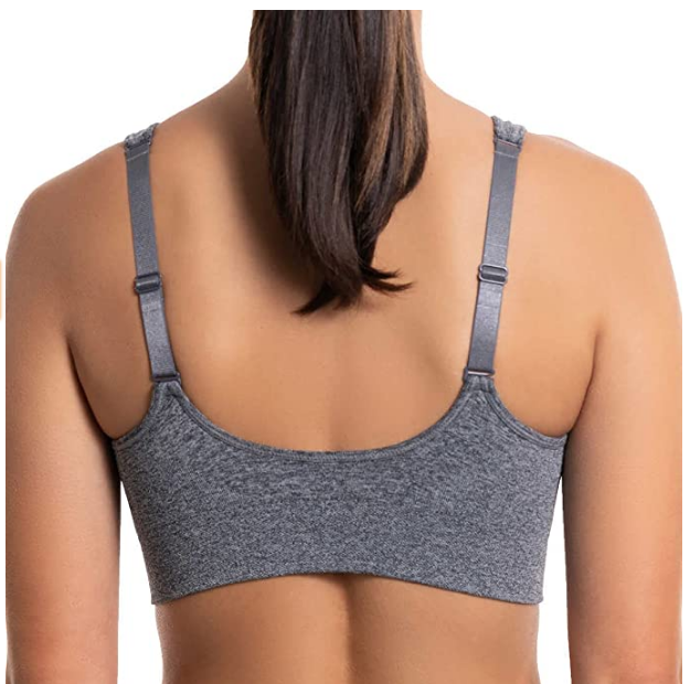 PUMA Seamless Sports Bra Womens black-gray 2-pack Size S