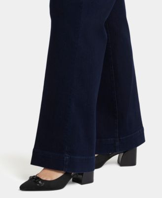 NYDJ Womens Plus Teresa Trouser Pocket Denim Bootcut Jeans Size 18W