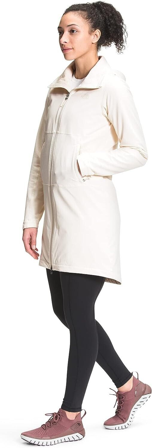The North Face Shelbe Raschel Parka Length Hooded Jacket Ivory Size XS MSRP $189
