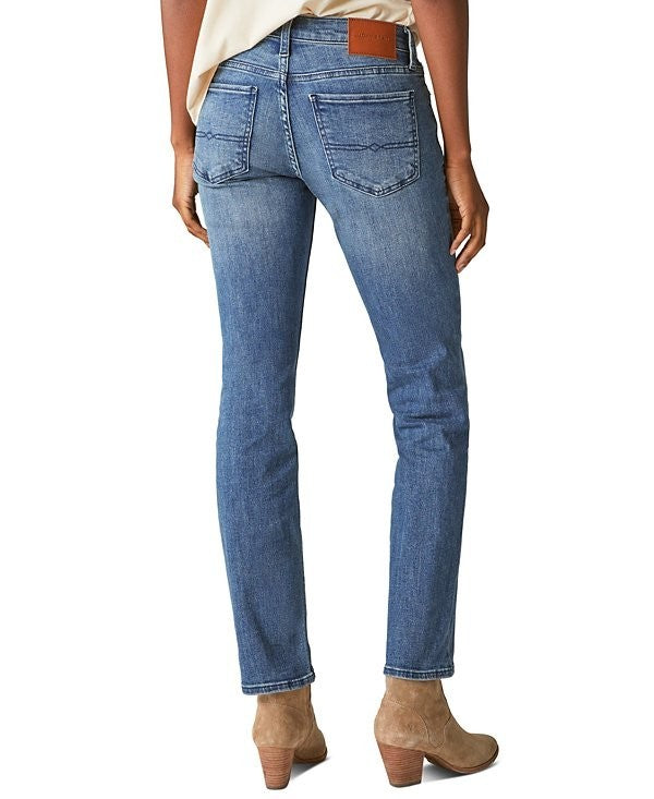 Lucky Brand Women's Sweet Straight Leg Jeans Blue Size 16/33 MSRP $99