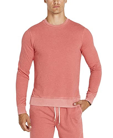 Buffalo David Bitton Men's Long Sleeve Sweatshirt, Chateau Rose, Large