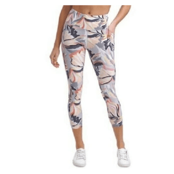Calvin Klein Performance Women's 7/8 Length Leggings, Gray Multicolor, Size XS