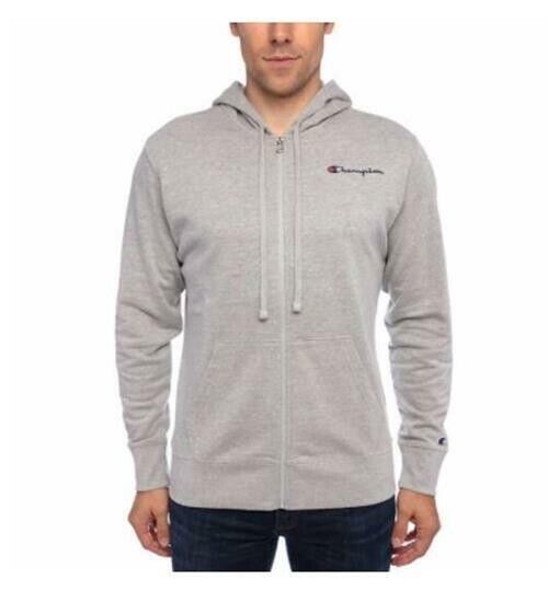 Champion Men??s Full Zip Hoodie Gray Size XL