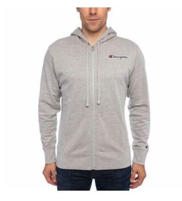 Champion Men??s Full Zip Hoodie Gray Size XL