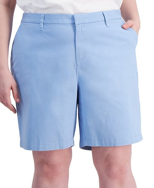 Tommy Hilfiger Plus Size Hollywood Bermuda Shorts BLUE Size 14W MSRP $70