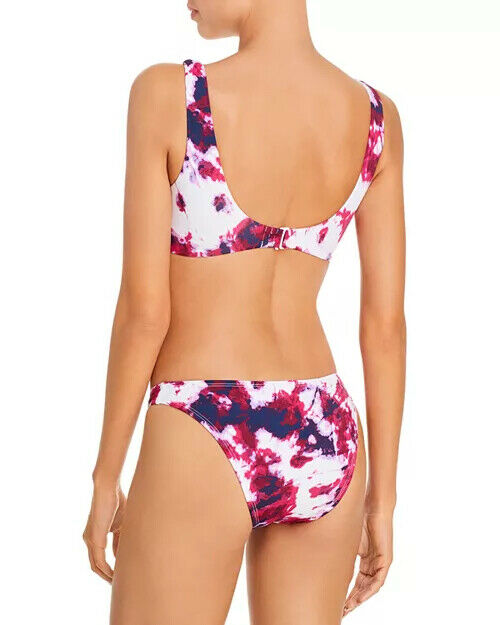 AQUA Swim Tie-Dyed Bikini Bottom womens Purple Size L MSRP $48