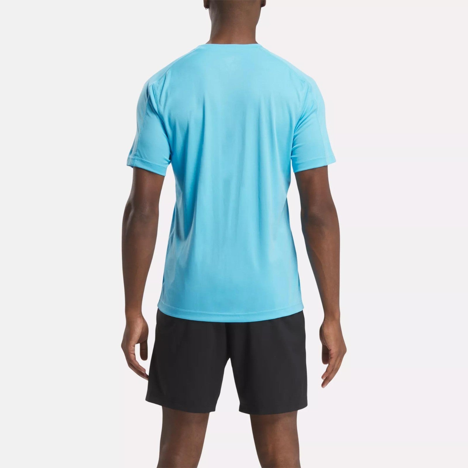 Reebok Men's Short Sleeve Crewneck Training Tech T-Shirt Blue Size M MSRP $25