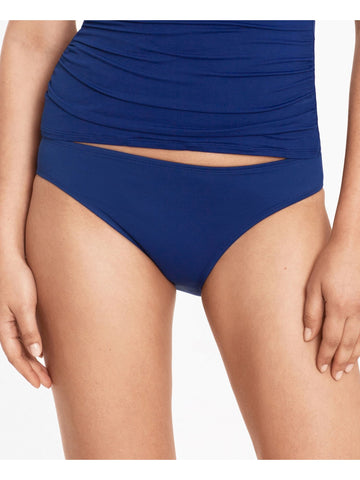 LAUREN RALPH LAUREN Navy Lined Full Coverage Hipster Swimsuit Bottom Size 14