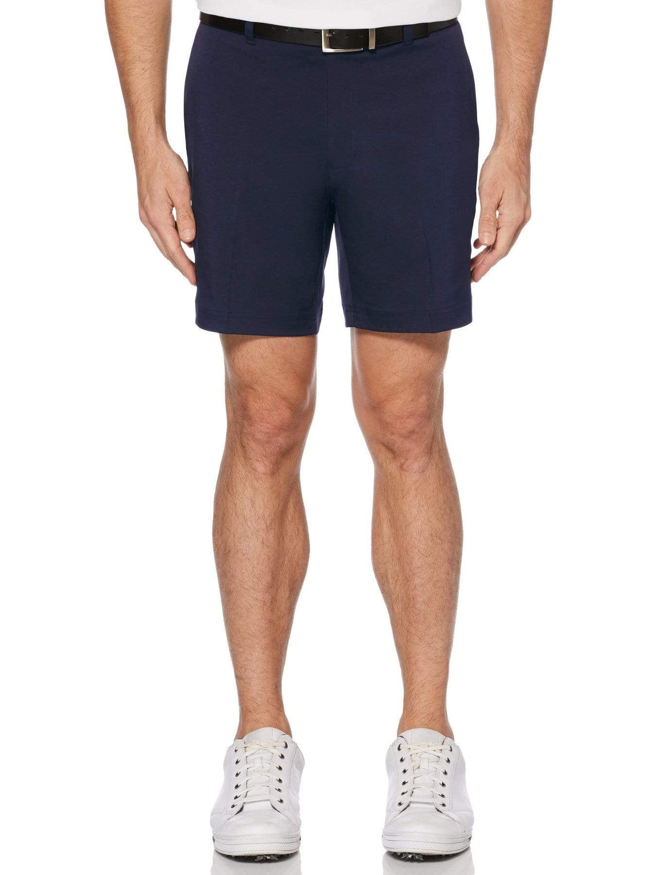PGA TOUR Mens Regular fit Golf Shorts 44 / 7 Navy Blue Solid
