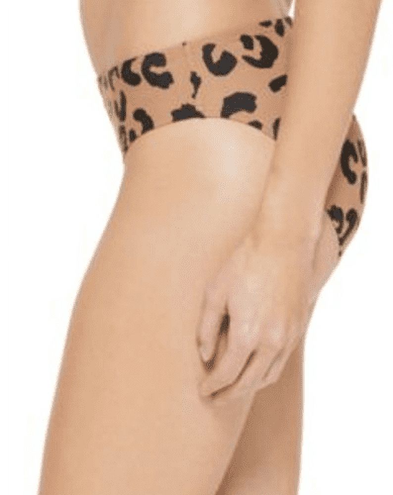 DKNY Women's Brown Leopard Print Classic Bikini Bottom Size XS