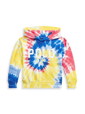 Ralph Lauren Baby Girl's Spa Terry Tie Dye Hoodie Blue, Yellow Size 2T MSRP $65