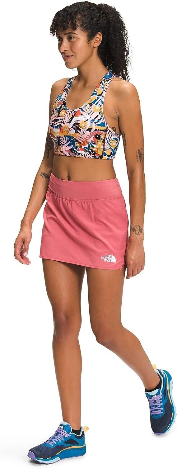 THE NORTH FACE Printed Midline Bra Pink Size XS MSRP $50