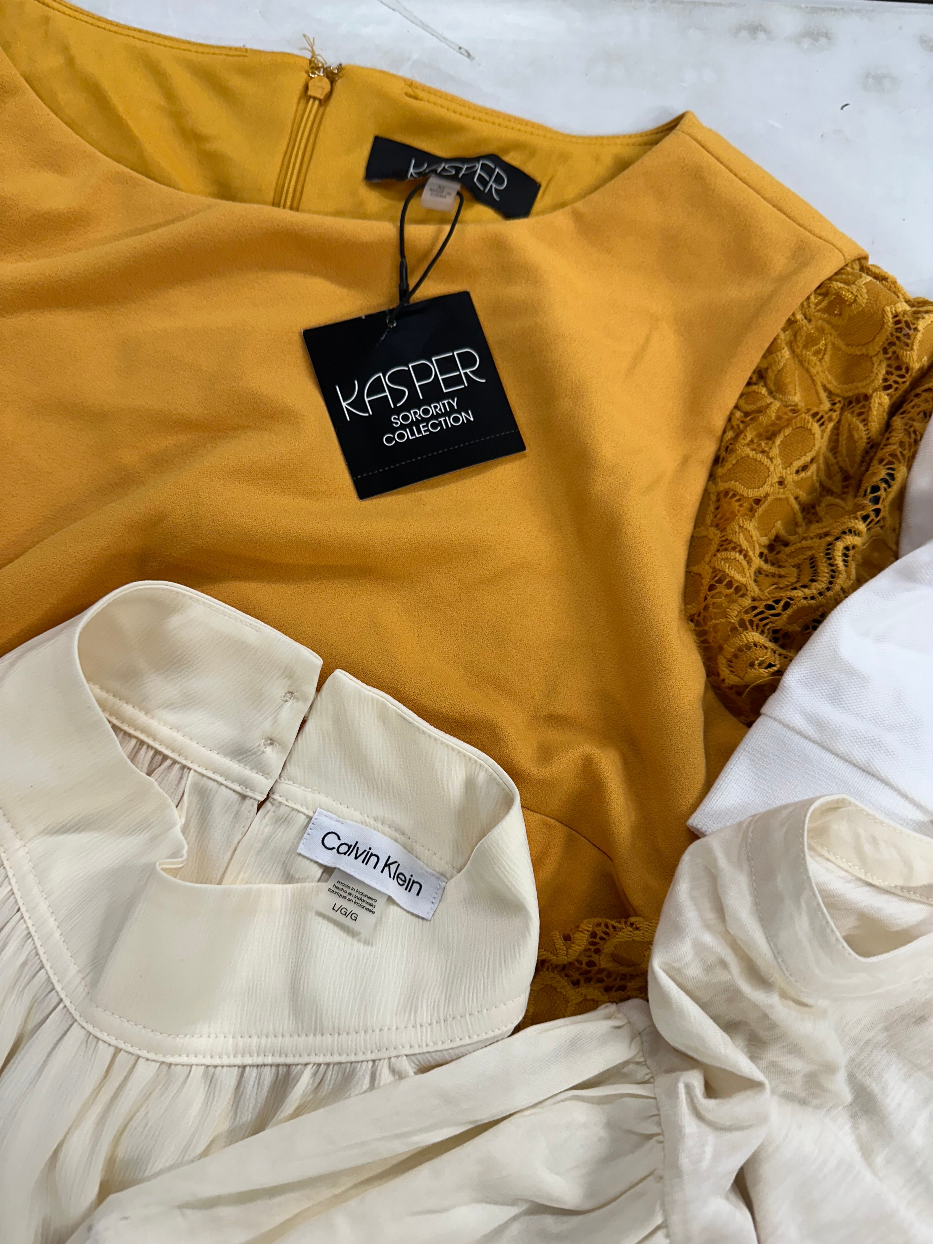 Women's Clothing Tops, Dress and Other, Wholesale Lot, RALPH LAUREN, Reebok, DKNY, CALVIN KLEIN, GUESS, SANCTUARY and more, 13 items, Shelf Pulls, MSRP $814