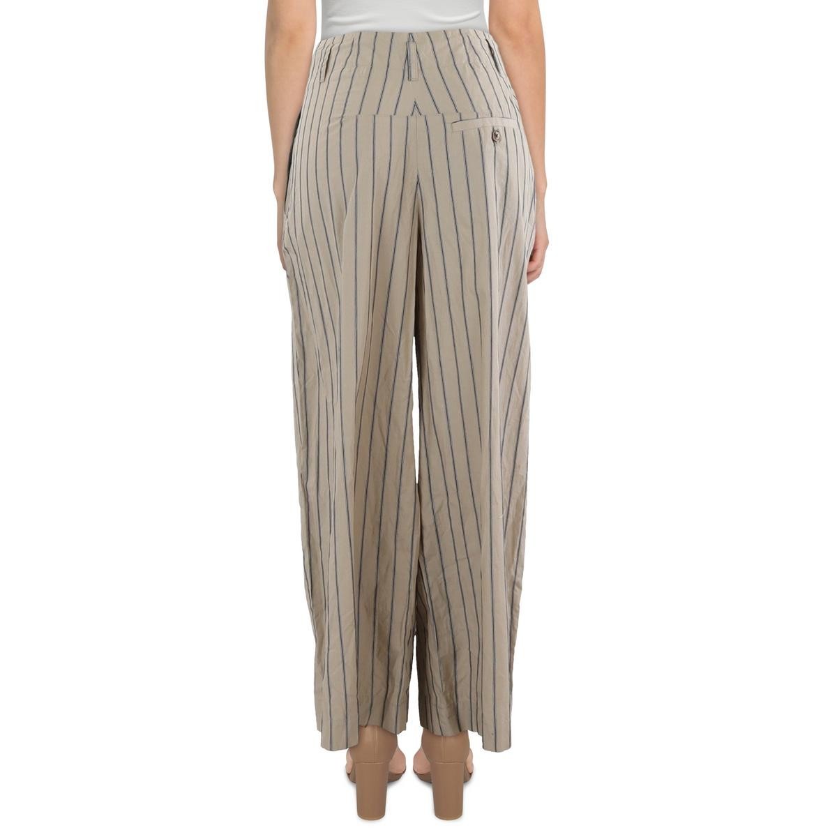 Nautica Womens Ankle Wide Leg Draw String Waist Ankle Pants Size XL $89