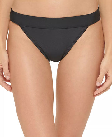 DKNY BLACK Low-Rise Bikini Swim Bottom, US X-Large Size XL Black
