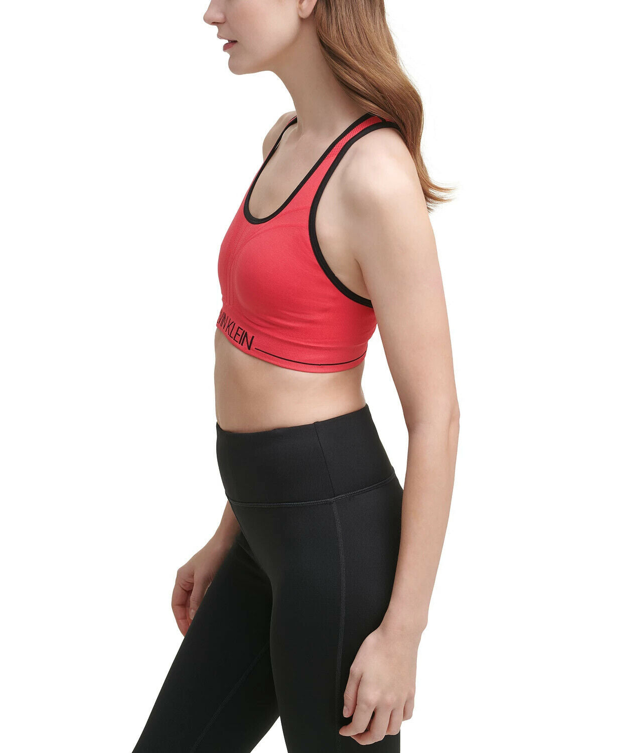 Calvin Klein Performance Seamless Reversible Sports Bra Black Pink Size XS, $40
