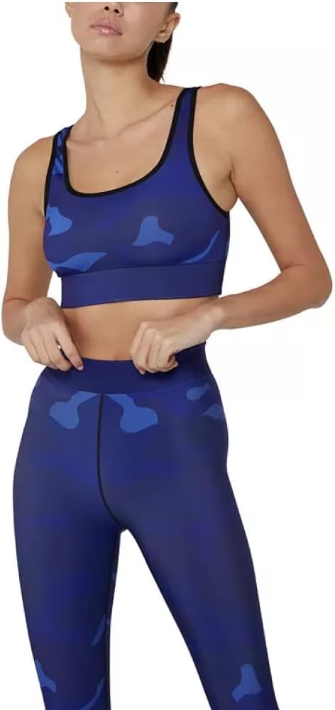 cor designed by Ultracor Camo Fest Scoop Neck Bra Blueberry/Black Size M