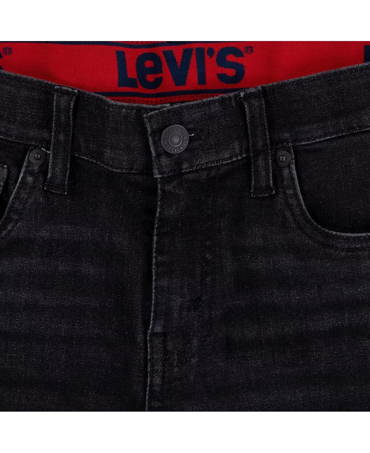 LEVI'S Big Boys 511 Slim Fit Jeans Black Size 8 REG 24x25 MSRP $48