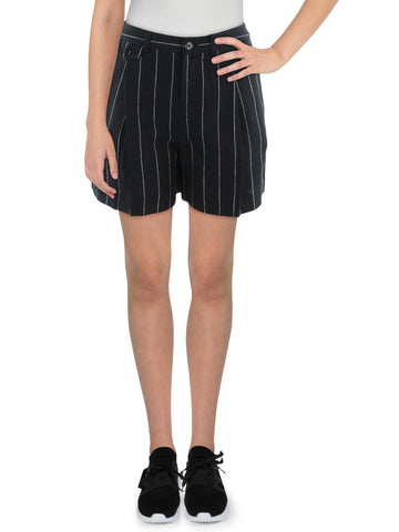 Lauren Ralph Lauren Womens Linen Mini Casual Shorts Black Size 14