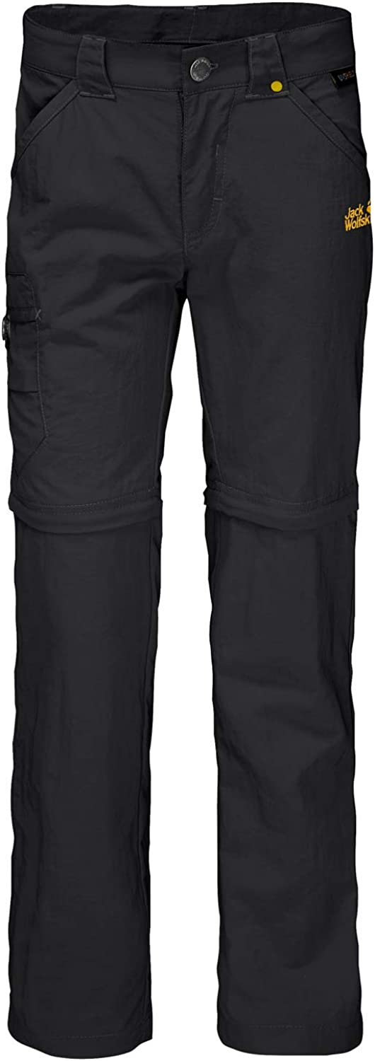 Jack Wolfskin Kids Safari Zip Off Pants K, Black, Size 18-24M