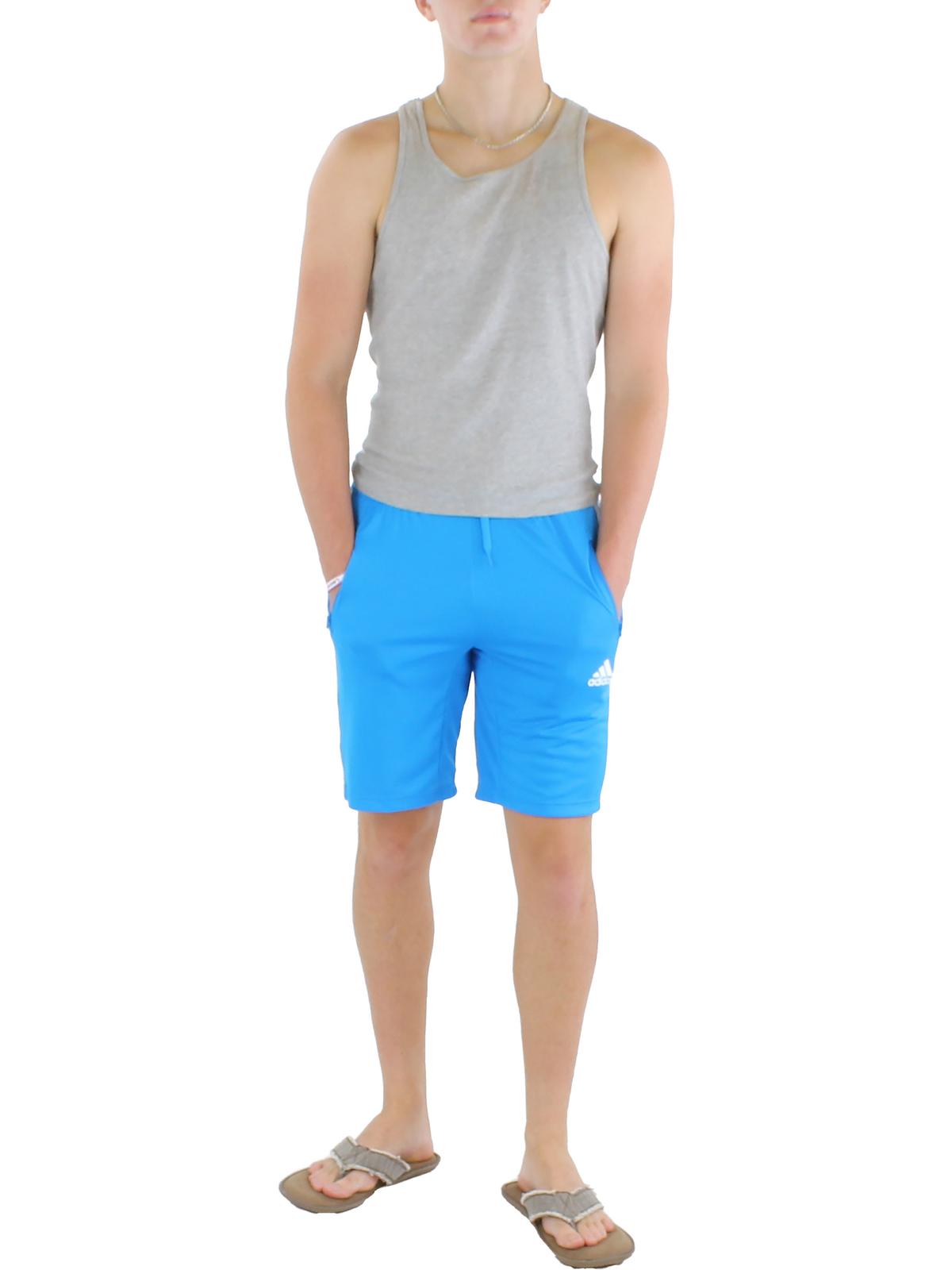 Adidas Mens Fitness Running Shorts Blue Size S