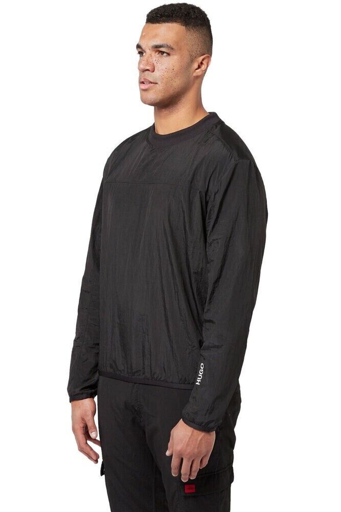 HUGO BOSS Men's Dobile Regular Fit Sweatshirt Black Size XL