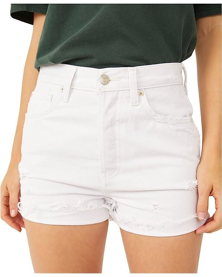 Free People We The Free Lasso Shorts White Size 27 MSRP $78