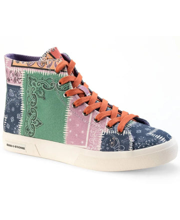 Sun + Stone Men's Mesa High-top Sneakers Multi-Colored Pink Green Blue - 11M