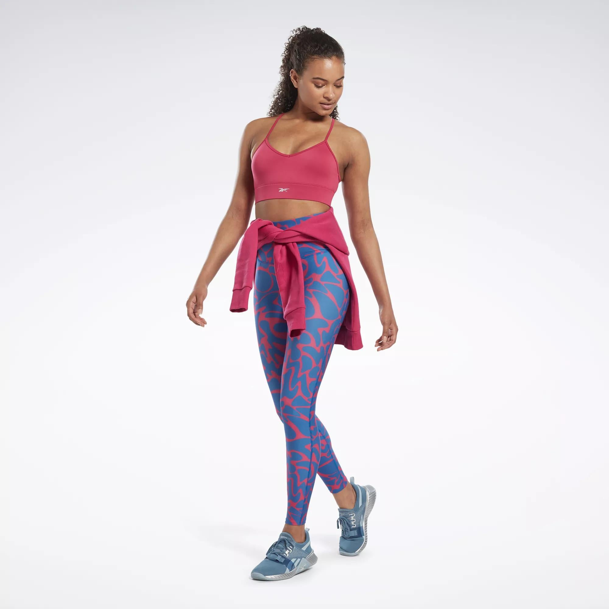 Reebok Women's Workout Ready Sports Bra Pink SIze L