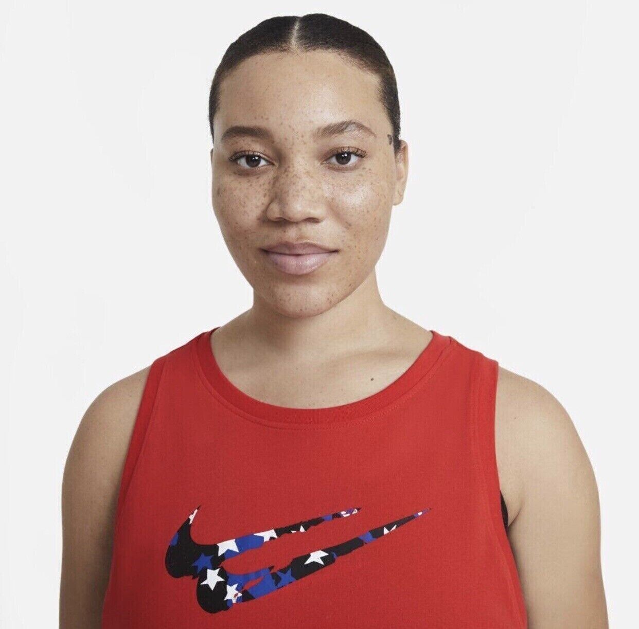 Nike Women's Plus Size Stars Tank Top Red Size 2X MSRP $30