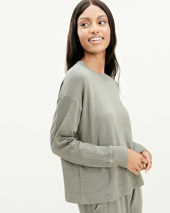 Spendid Super soft Valley Pullover Womens Gray Size XS MSRP $118
