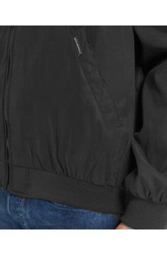 Weatherproof Men's Big & Tall Lightweight Full-Zip Bomber Jacket Black Size 2XLT