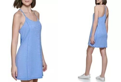 CALVIN KLEIN PERFORMANCE Women's Exercise Dress Blue Size L MSRP $80