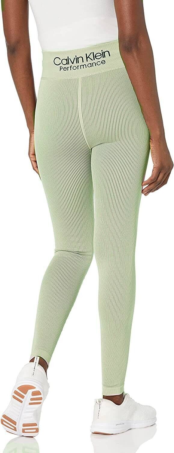Calvin Klein Women's Active 7/8 Length Leggings Green Size M MSRP $70