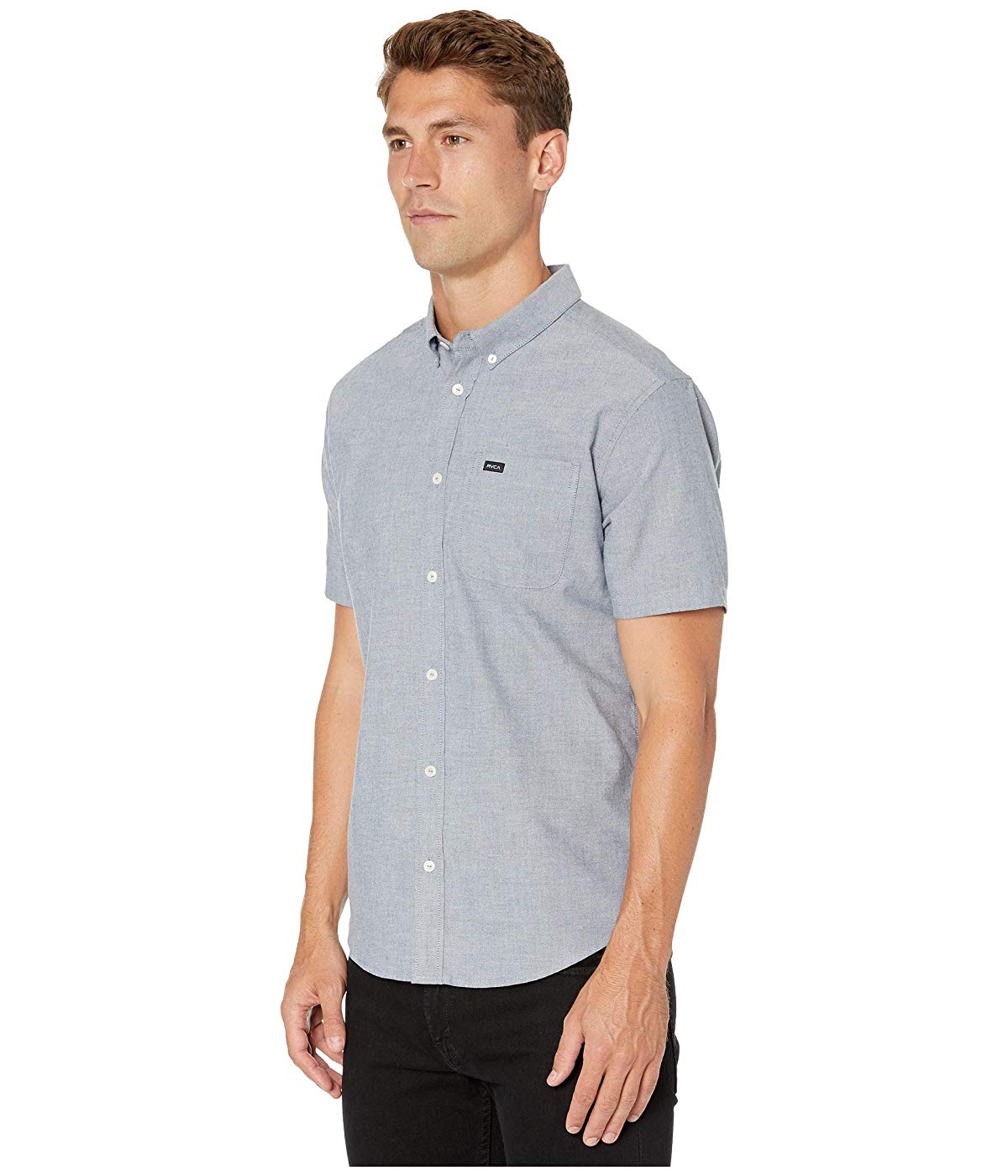 RVCA That'll Do Stretch Short Sleeve Distant Blue Size Size S
