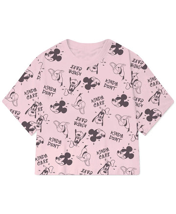 Disney Juniors Mickey and Friends Graphic TShirt Womens pink Size XL MSRP $24
