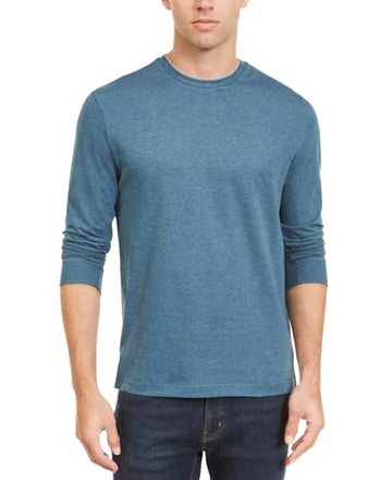 Club Room Mens Layered Look Crewneck T-Shirt Blue Size L