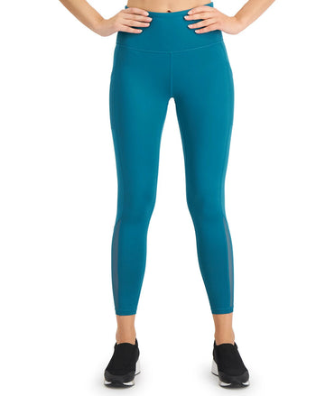 Ideology Mesh-Trimmed 7/8 Leggings womens green Size XS MSRP $40