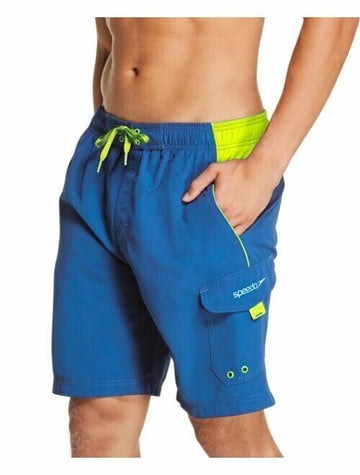 Speedo Men's Marina Sport Vapor PLUS 9" Swim Trunks Blue Size S MSRP $42