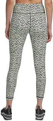 DKNY womens Printed Side-Striped Legging, Slate Heather, Size M MSRP $60