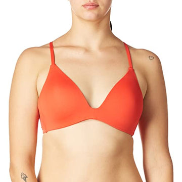 Vince Camuto Women's Standard Molded Bikini TOP, Poppy 670, Size XS Red Orange