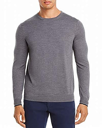 Dylan Gray Crewneck Wool Blend Men's Sweater Grey Size Large