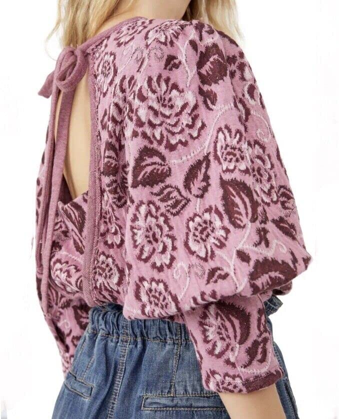 Free People Women's No Ordinary Top Smoked Pink Combo Size M
