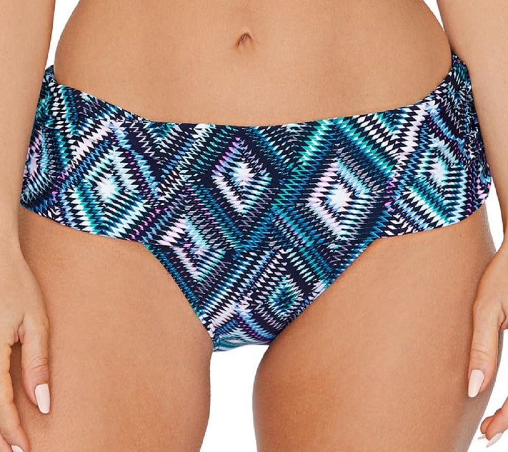 Island Escape Women's Tahiti Bikini Bottoms Swimsuit Black Size 16