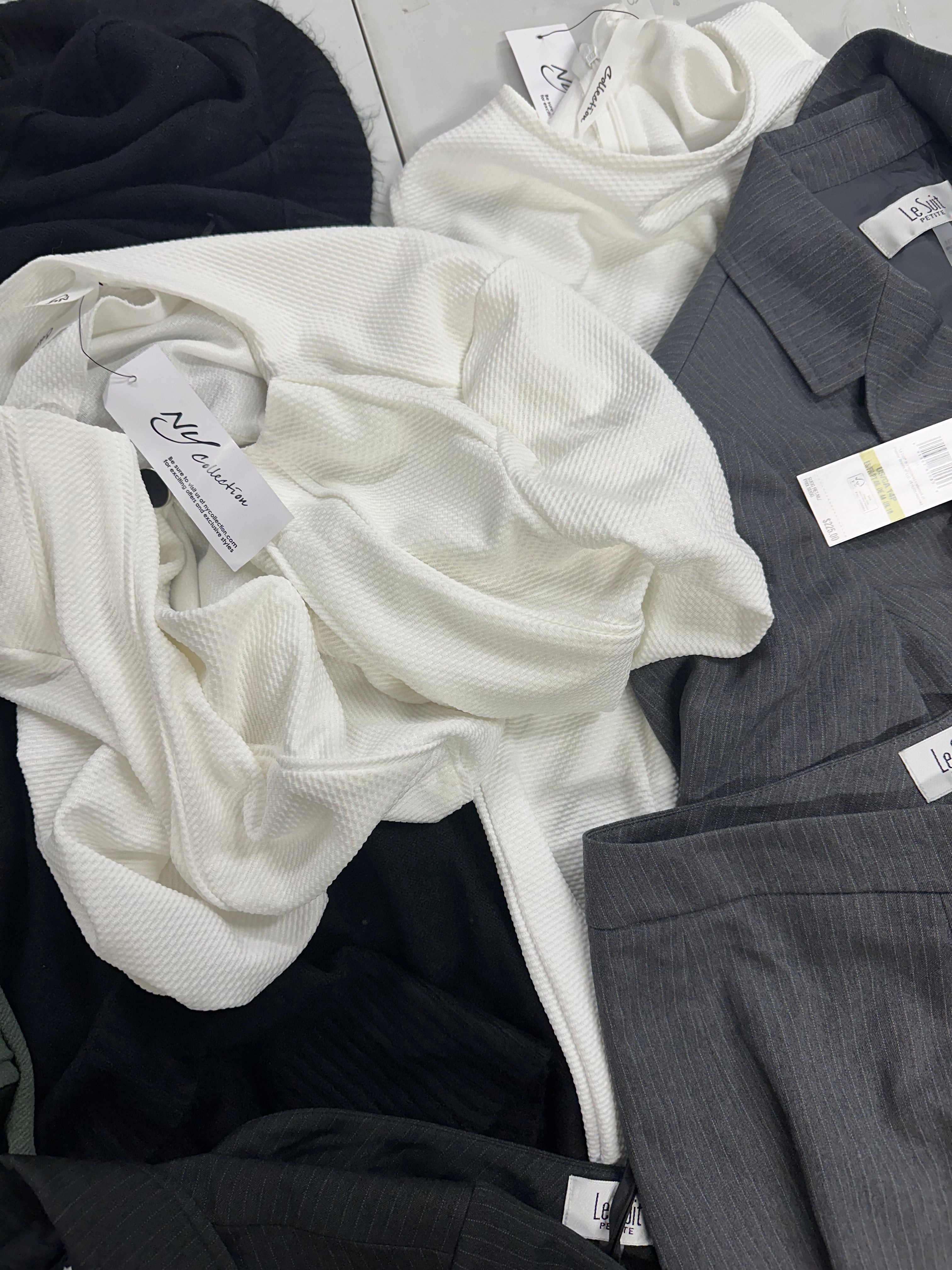 Women's Clothing Suits & Others Wholesale Lot, LE SUIT, VINCE CAMUTO, NY COLLECTION and more, 6 items, Shelf Pulls, MSRP $756