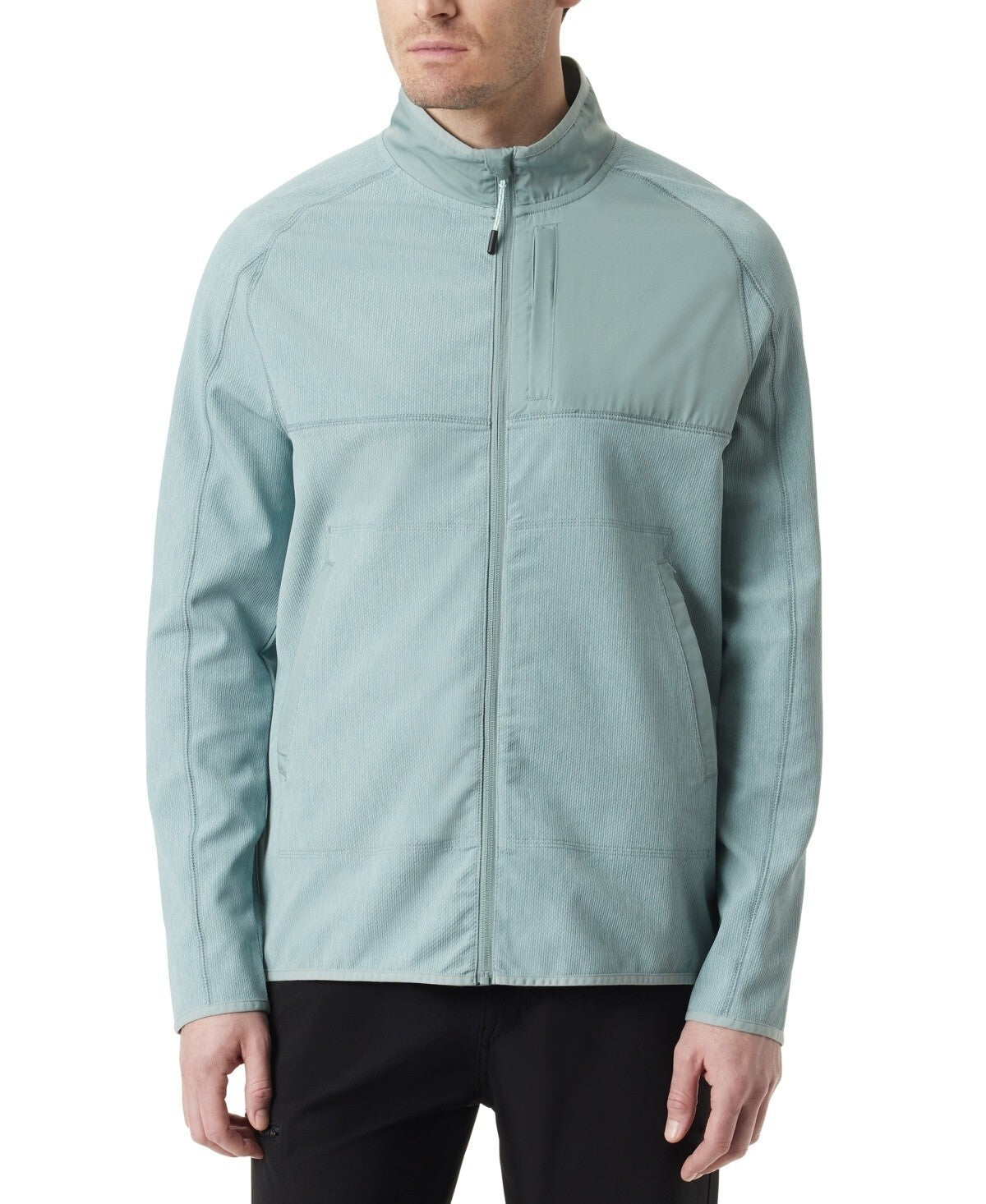 BASS OUTDOOR Men's Full Zip Trail Jacket Silver Green Size L MSRP $79