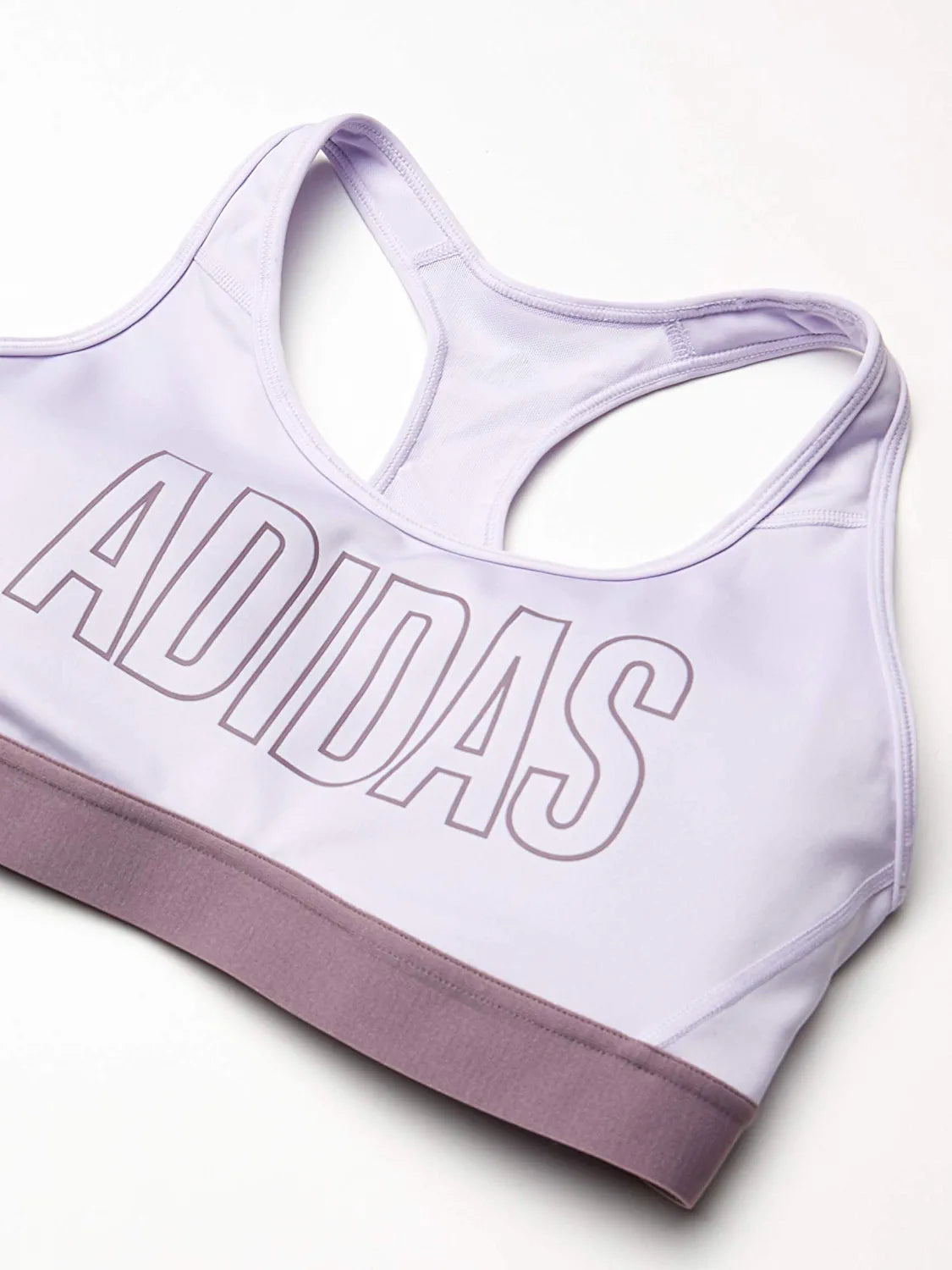 adidas Women's Don't Rest Alphaskin Sport Branded Bra Purple Tint XX-Small
