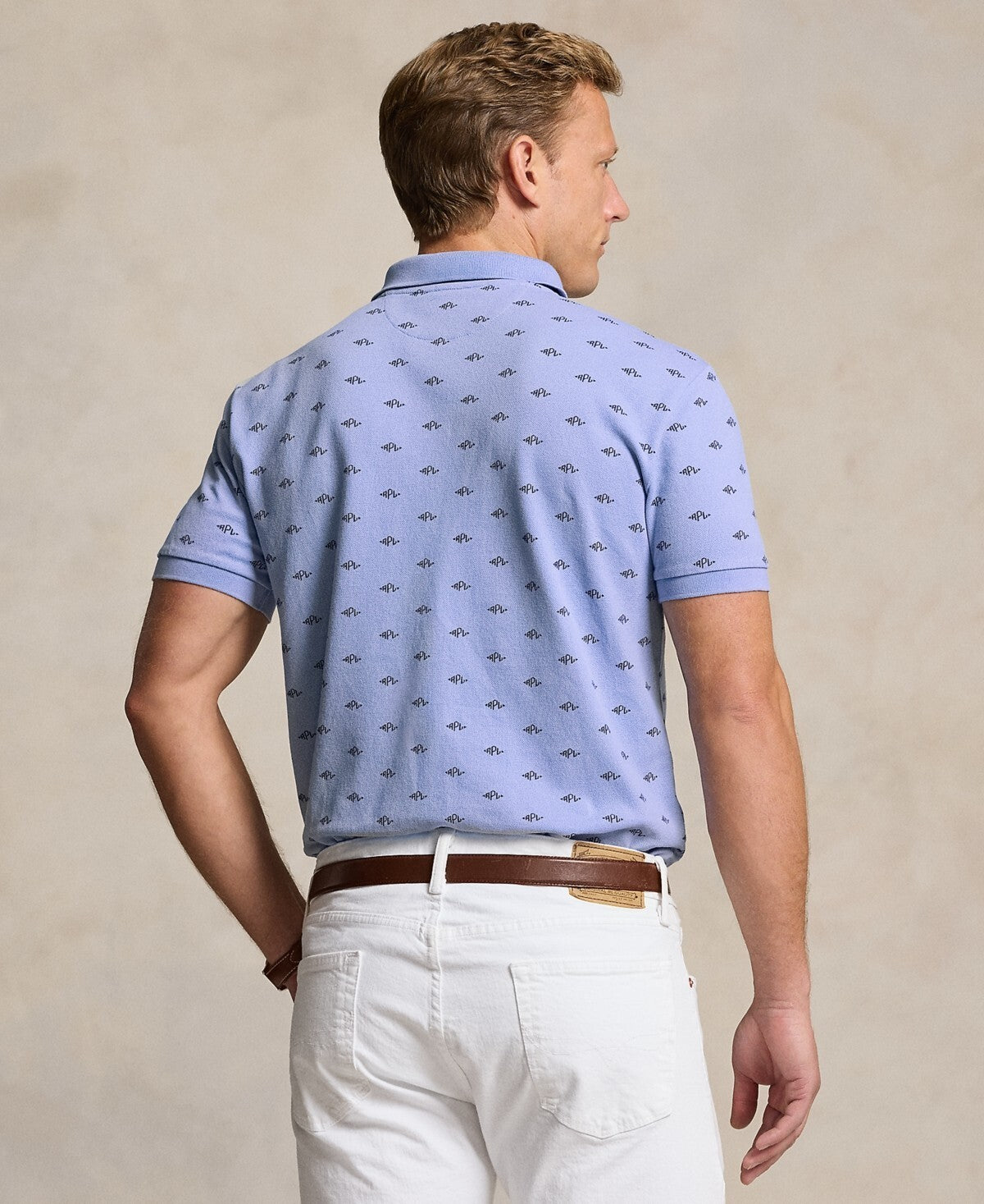 Polo Ralph Lauren Men's Monogram Stretch Polo Shirt Blue Size XS MSRP $125