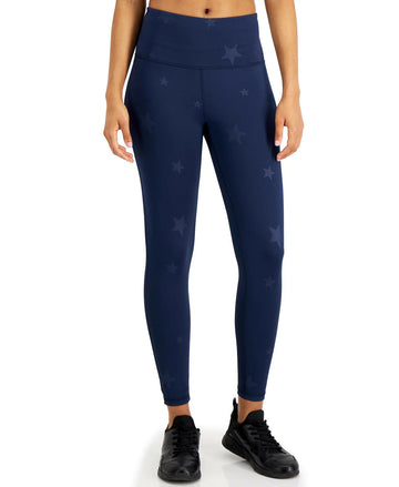 Ideology Star High-Waist 7/8 Length Leggings Women's navy blue Size S MSRP $40