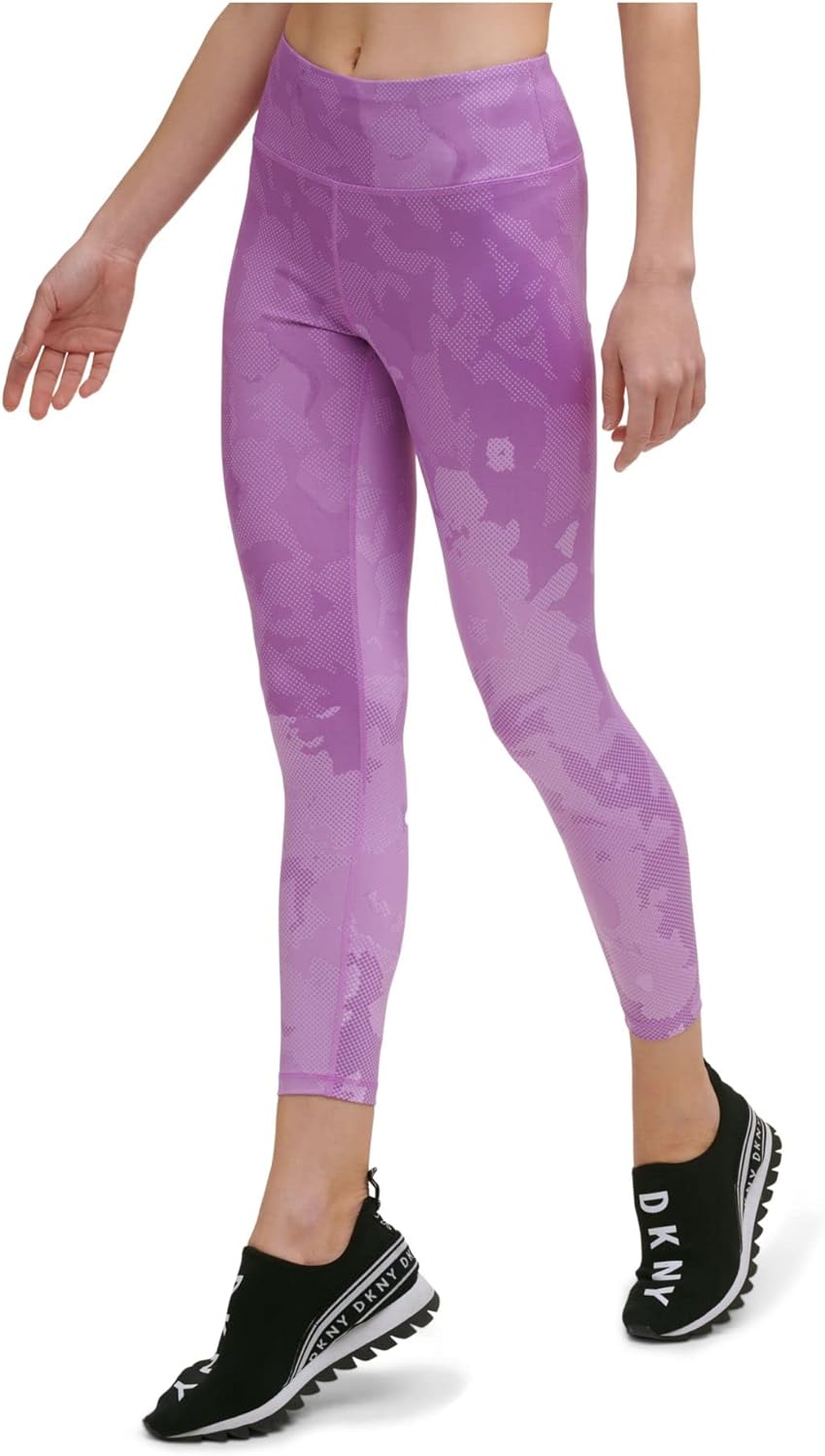 DKNY Womens Work Out Gym Yoga Pants Purple S